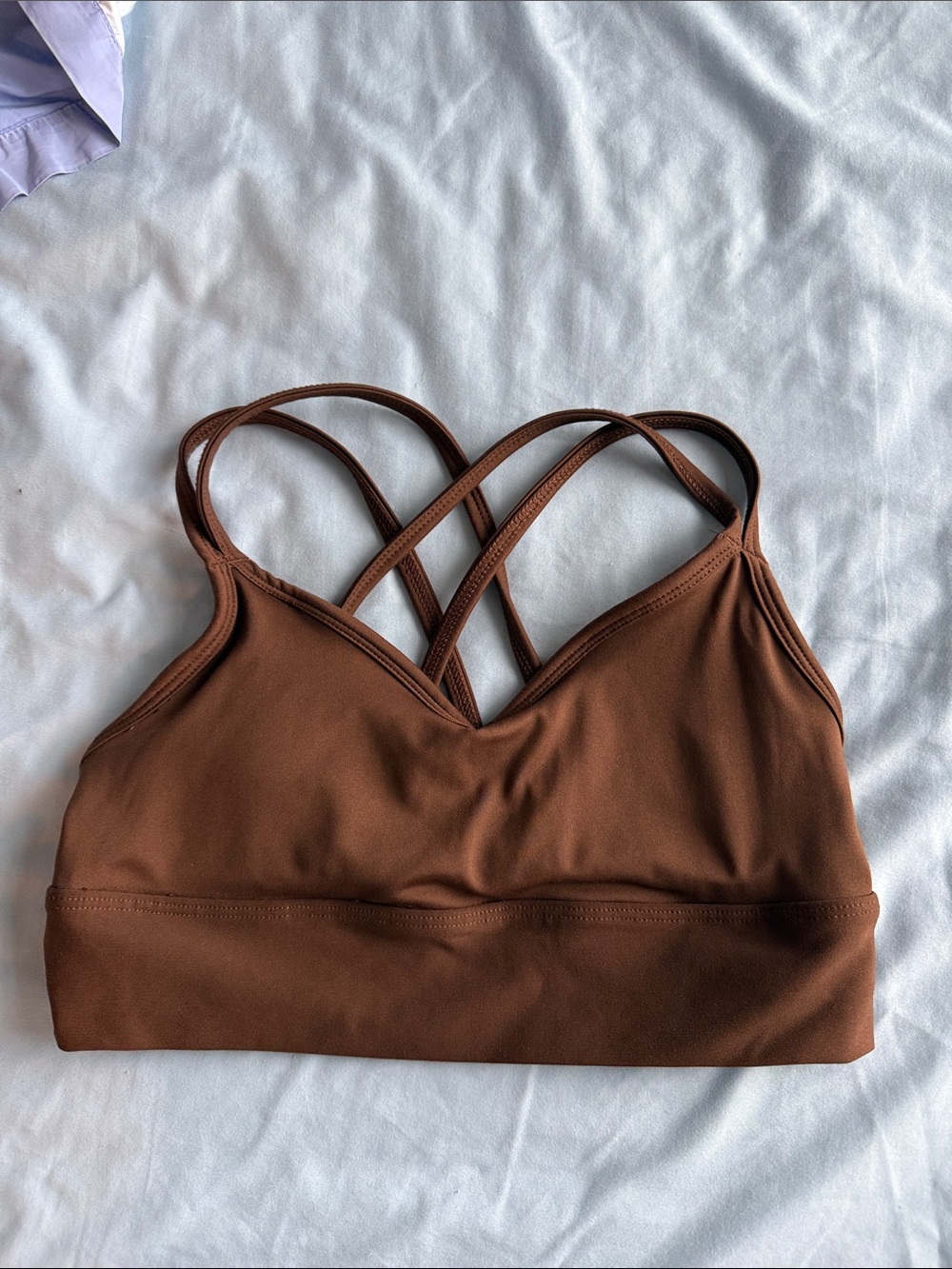 Madewell Brown Strappy Sports Bralette